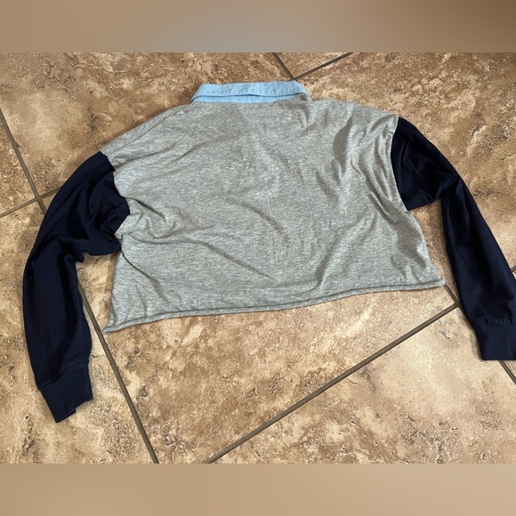 Cropped polo shirt top - Picture 2 of 2
